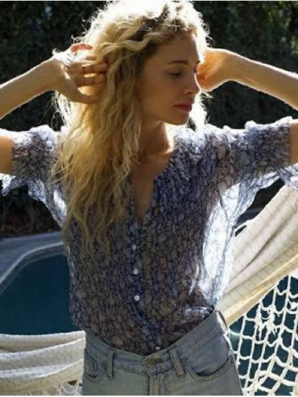 Doen Lea Silk Blouse - Picture 1 of 6